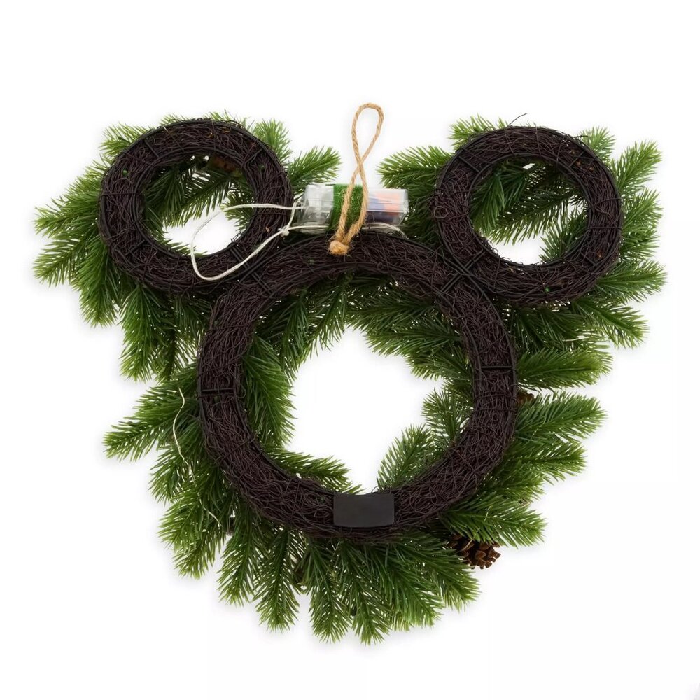 Mickey Mouse Icon Light-Up Holiday Wreath - Picture 8 of 8